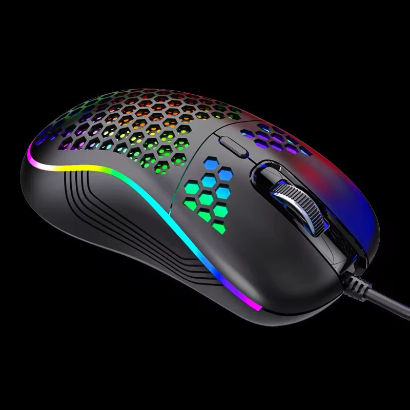 7200DPI Gaming Mouse 6D Ergonomic RGB Optical USB Wired Mice for Computer Office Gamer Mouse Honeycomb Gaming Mouse
